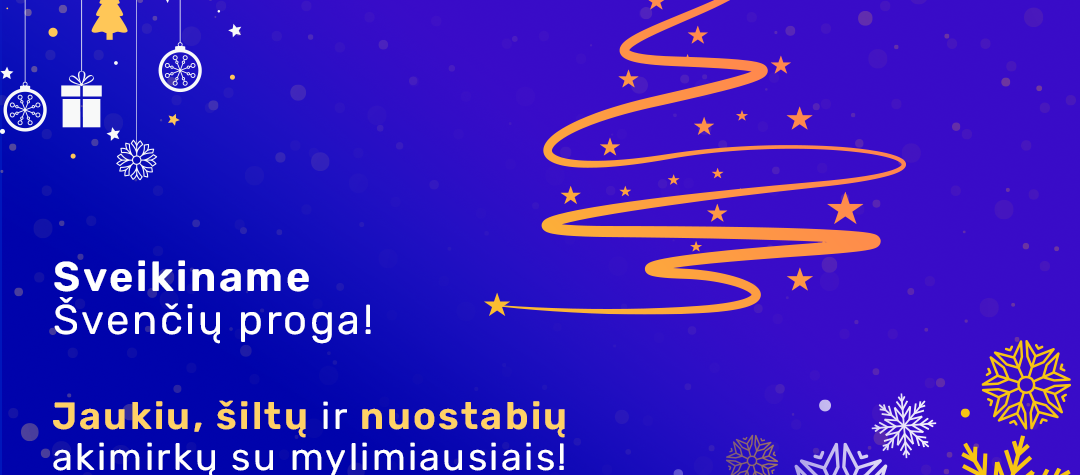 Ačiū už dar vienus metus kartu, gražių artėjančių švenčių! Ačiū už dar vienus metus kartu, gražių artėjančių švenčių!