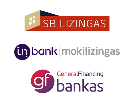 SB lizingas, InBank lizingas, GF lizingas