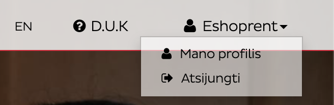 Esiunta, mano profilis