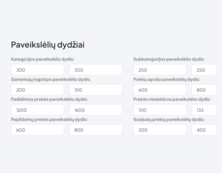 Dažādi fotoattēlu izmēra iestatījumi (1:1, 3:4 utt.)